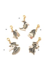 Goth Style Charm 38-44mm with Gold Stainless Lobster x1