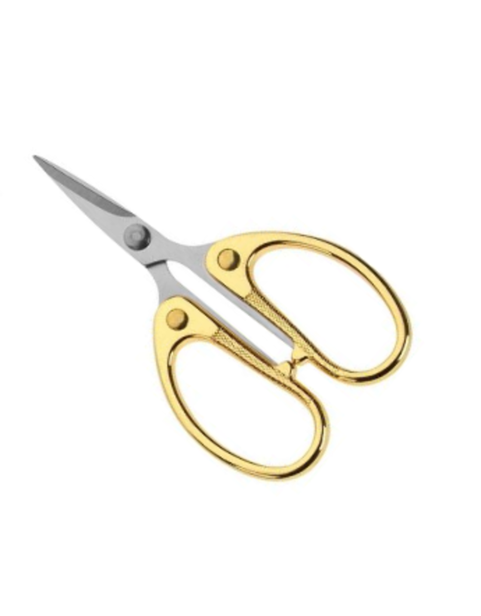 4.5" Scissors Large Finger Rings Stainless Steel Blades Multi Colour Handle