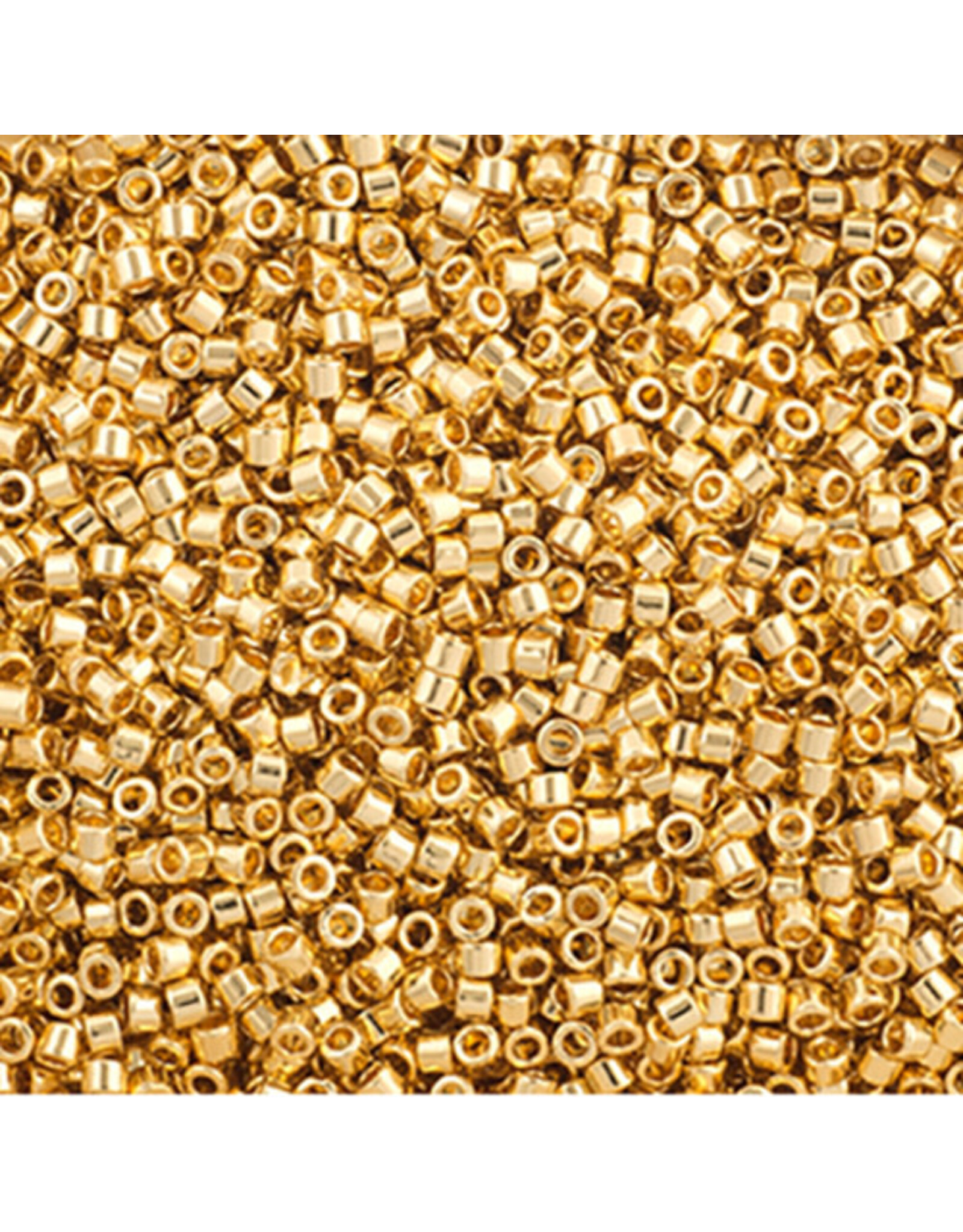 Miyuki db31 11 Delica 3.5g  24k Gold Plated Metallic