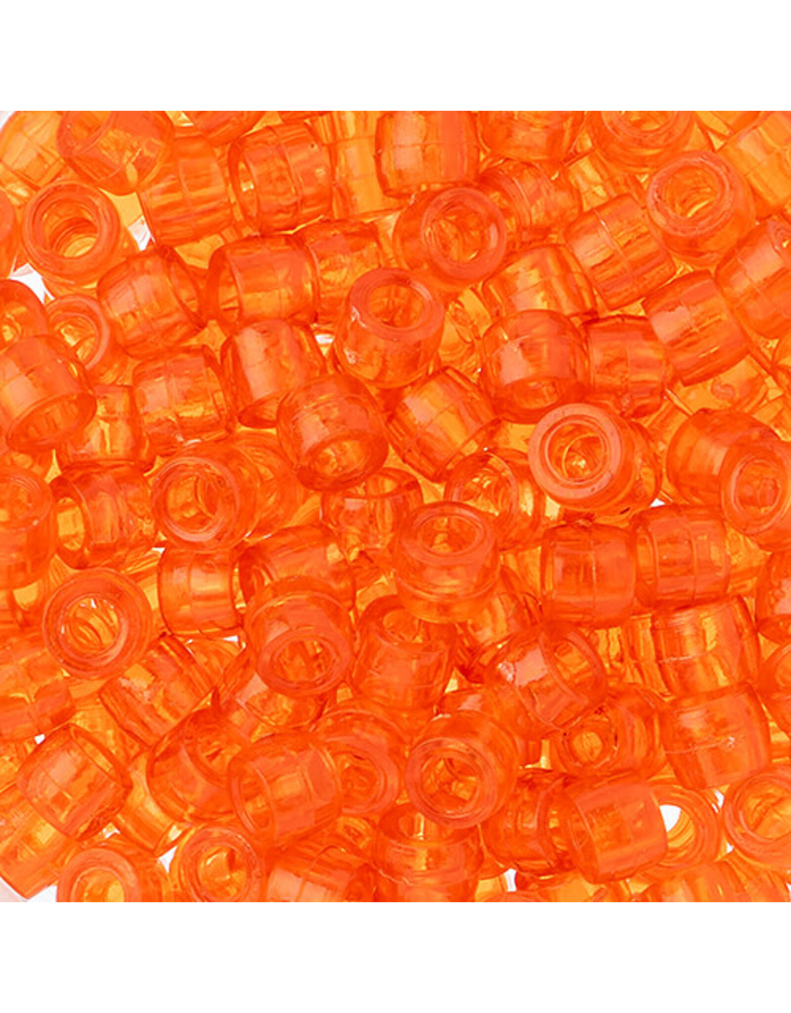 Mini Crow Beads 6mm Transparent Orange  x250