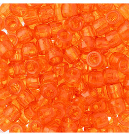 Mini Crow Beads 6mm Transparent Orange  x250