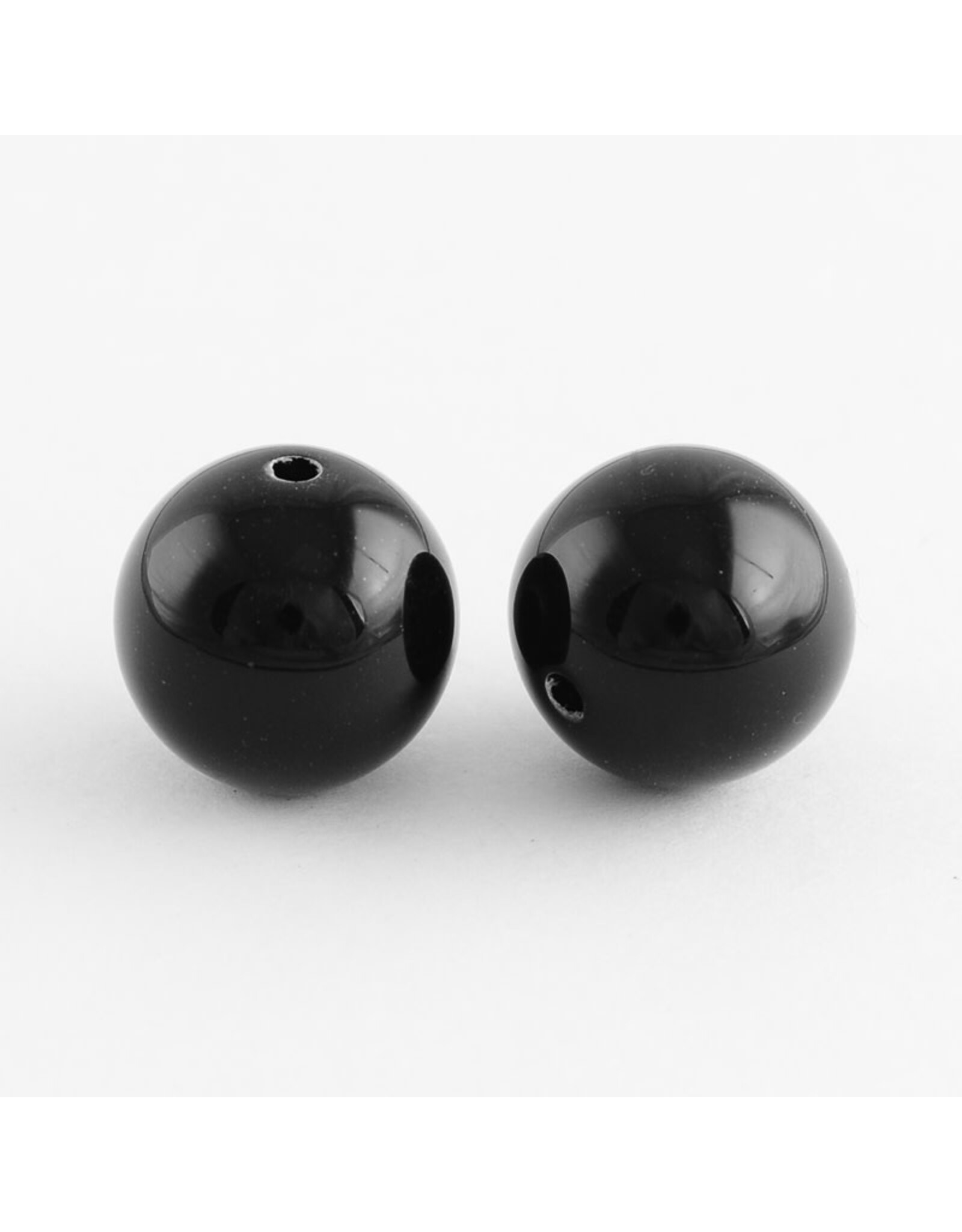 10mm Acrylic Round Black    x100