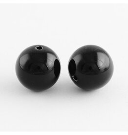 10mm Acrylic Round Black    x100