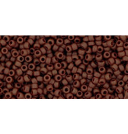 Toho 46fB 15 Round  20g  Opaque Oxblood Brown Matte