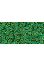 Toho 242fB  11  Round   40g  Yellow Matte Green c/l