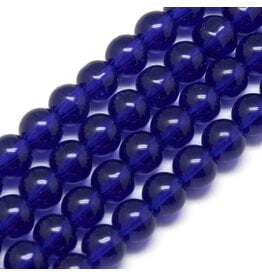 8mm Round Dark Blue approx x40