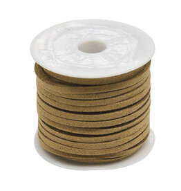 Faux  Suede 3mm Beige  x5y