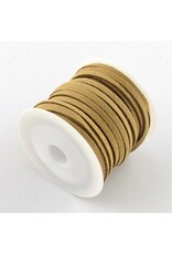 Faux  Suede 3mm Tan  x5m