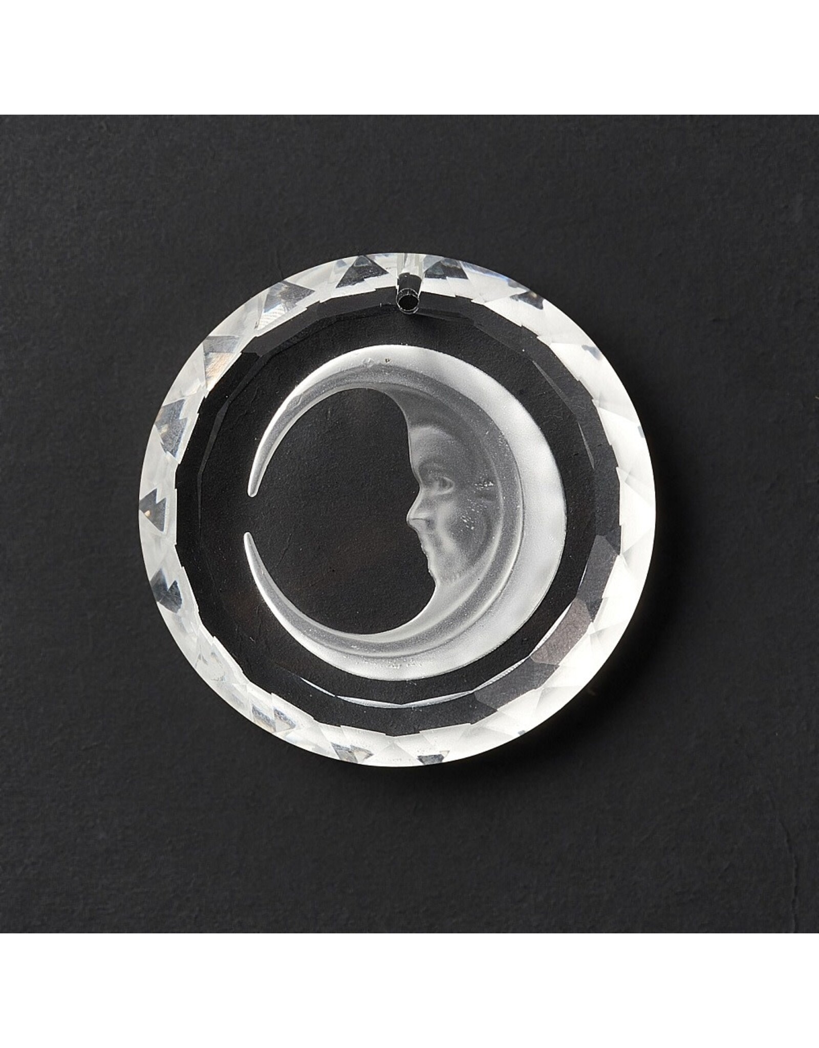 Round Moon  45mm Clear   Chinese Crystal