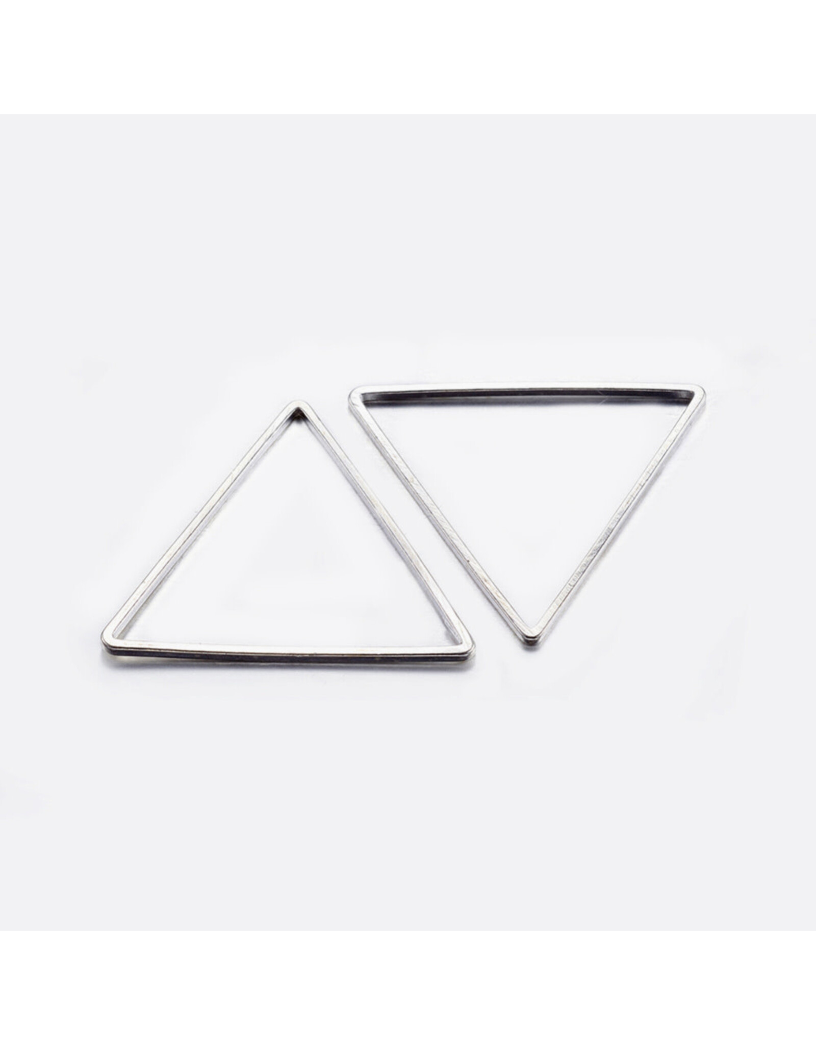 Triangle Link Silver 18x20x.5mm  x10 NF