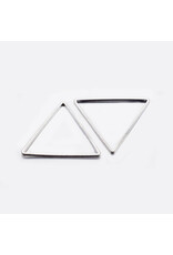 Triangle Link Silver  13x15x1mm  x10  NF