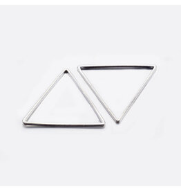 Triangle Link Silver  13x15x1mm  x10  NF