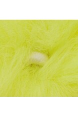 50mm  Faux Fur Ball  Yellow  x1 Pair