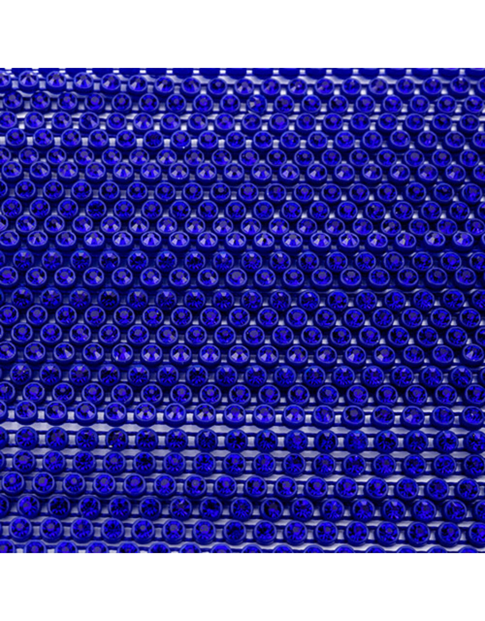 Rhinestone Banding 1 row 2.4mm (ss8) Sapphire Blue  Dark Blue   x1 foot