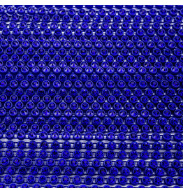 Rhinestone Banding 1 row 2.4mm (ss8) Sapphire Blue  Dark Blue   x1 foot
