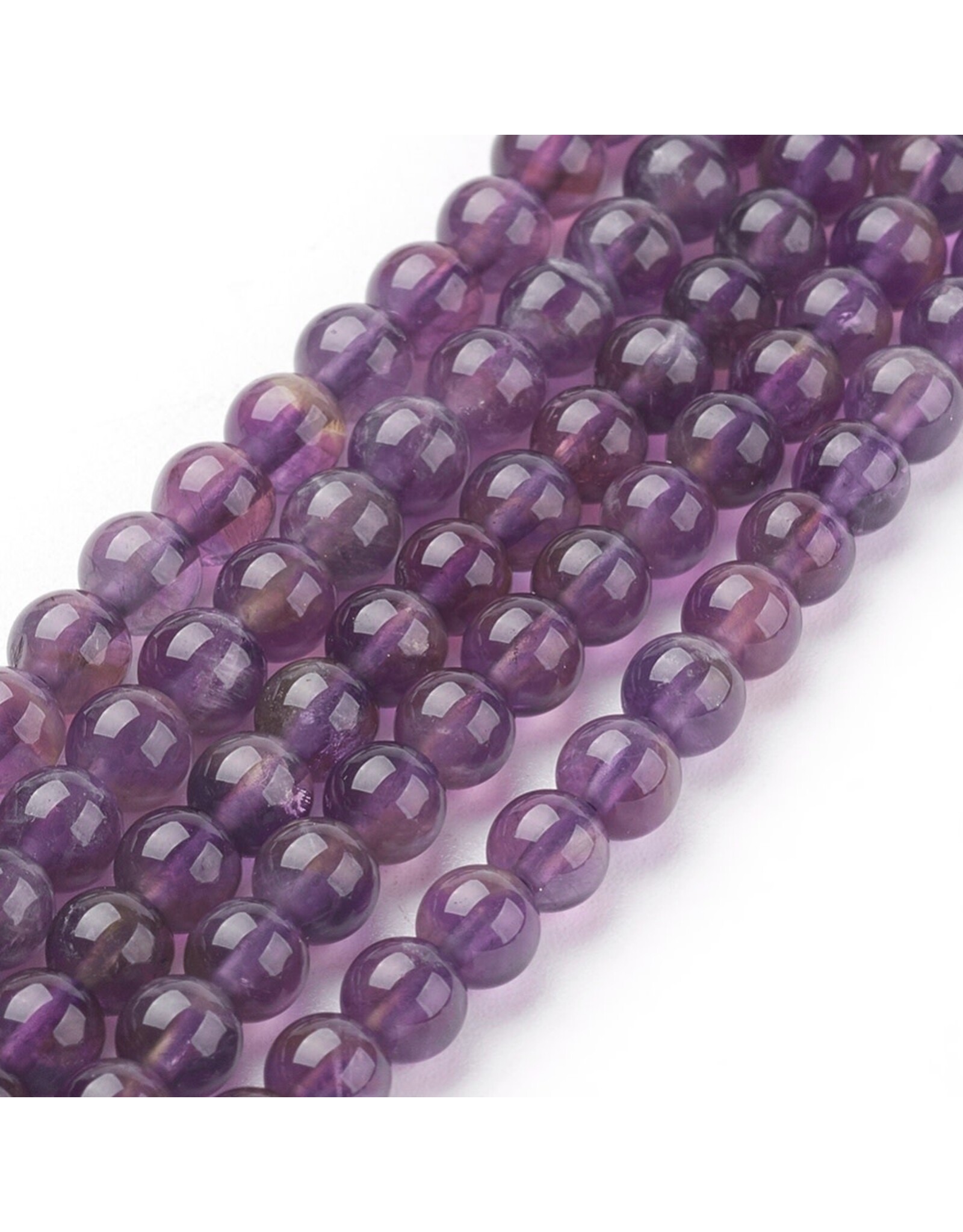 Amethyst  4mm Purple  7” Strand  approx x40  beads