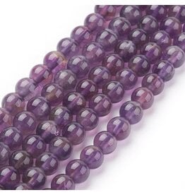 Amethyst  4mm Purple  7” Strand  approx x40  beads