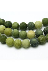 Taiwan  Jade Matte 4mm Green  15” Strand  apprx   90 beads