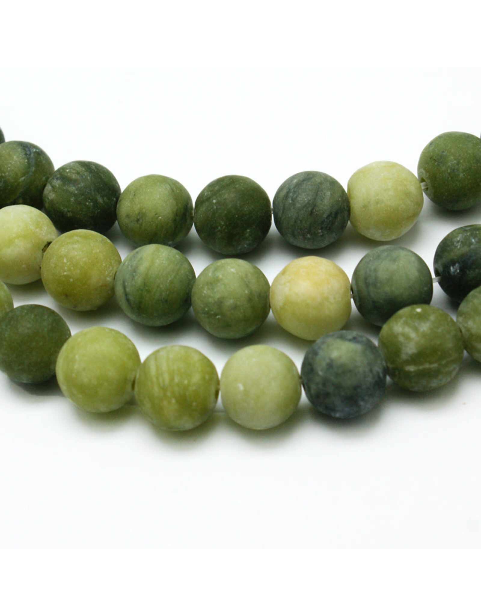 Taiwan  Jade Matte 4mm Green  15” Strand  apprx   90 beads