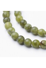 Taiwan  Jade  4mm Green  15” Strand  apprx   90 beads