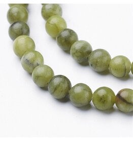 Taiwan  Jade  4mm Green  15” Strand  apprx   90 beads