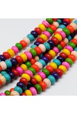 Synthetic Turquoise  Rondelle 6x4mm Mixed  approx  80 beads