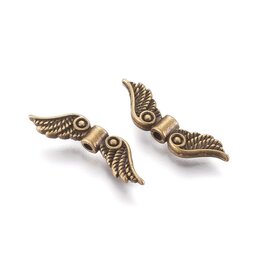 Wing Bead Anitque Brass 7x23mm NF
