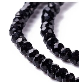 2mm Round Jet Black x195