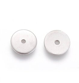 Disc Spacer Bead  Stainless Steel  8x.8mm   x50