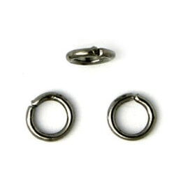 Jump Ring 6mm Gun Metal  approx 20g  x100 NF