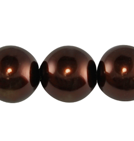 Glass Pearls Brown Round 4mm Strand  about x100