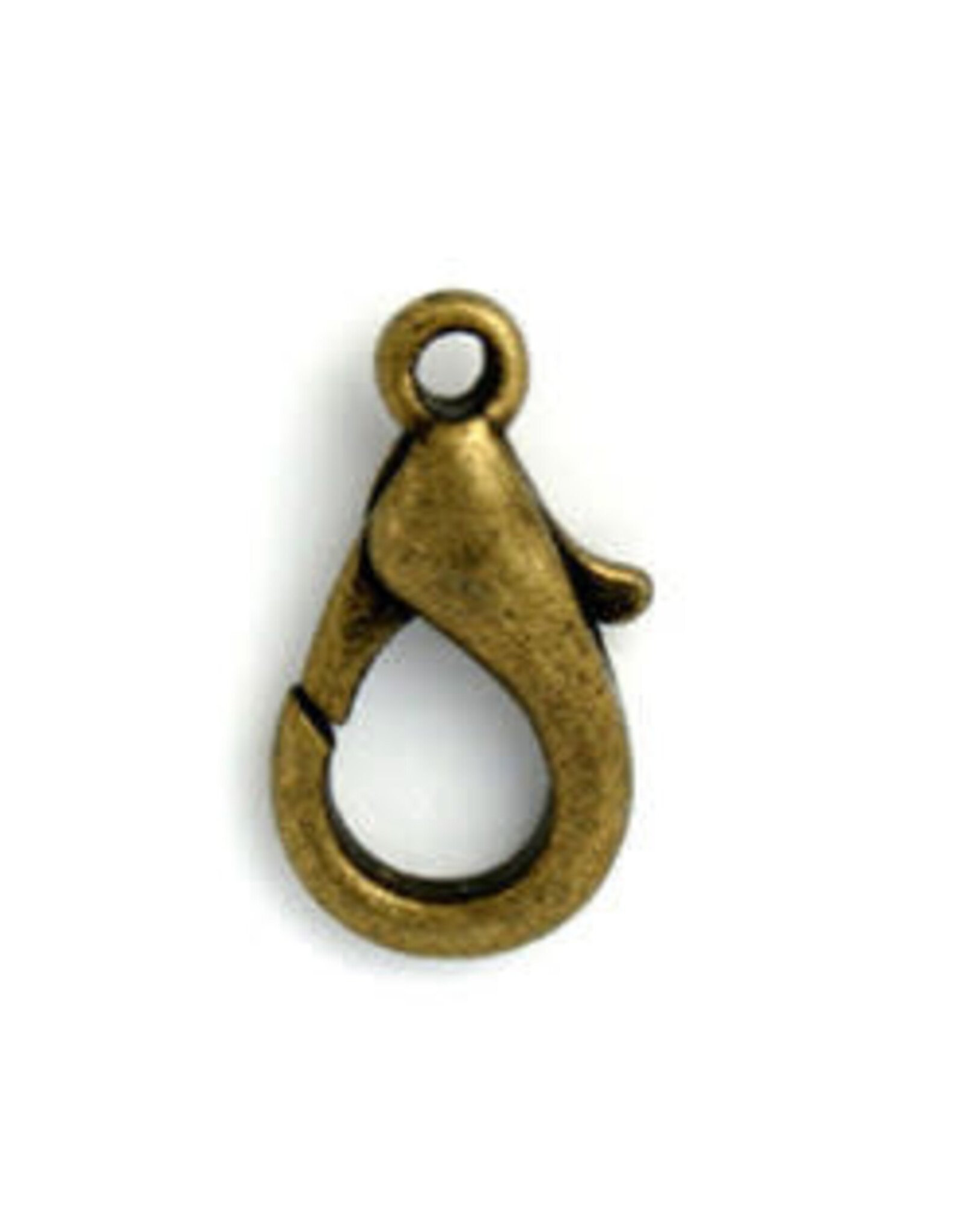 Lobster Clasp 10mm Antique Brass x50 NF