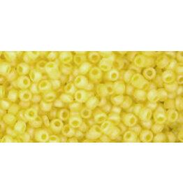 175fB 11 Toho Round 40g Transparent Lemon Yellow AB Matte