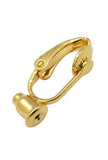 Clip On Earring Convert from Pierced 9x6mm Gold