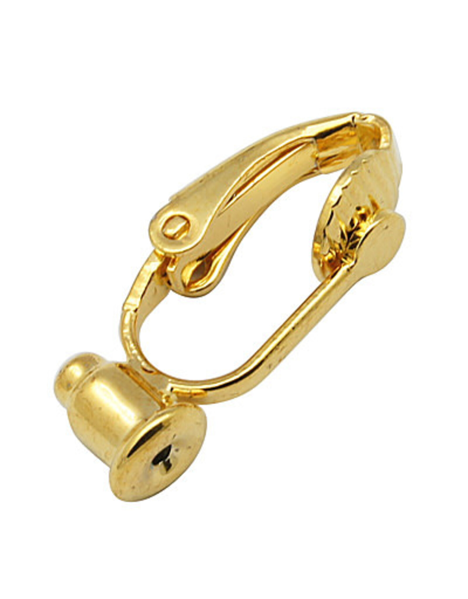 Clip On Earring Convert from Pierced 9x6mm Gold