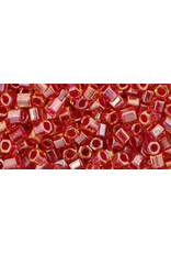 Toho 365  8  Hex 5g Transparent Topaz Red c/l