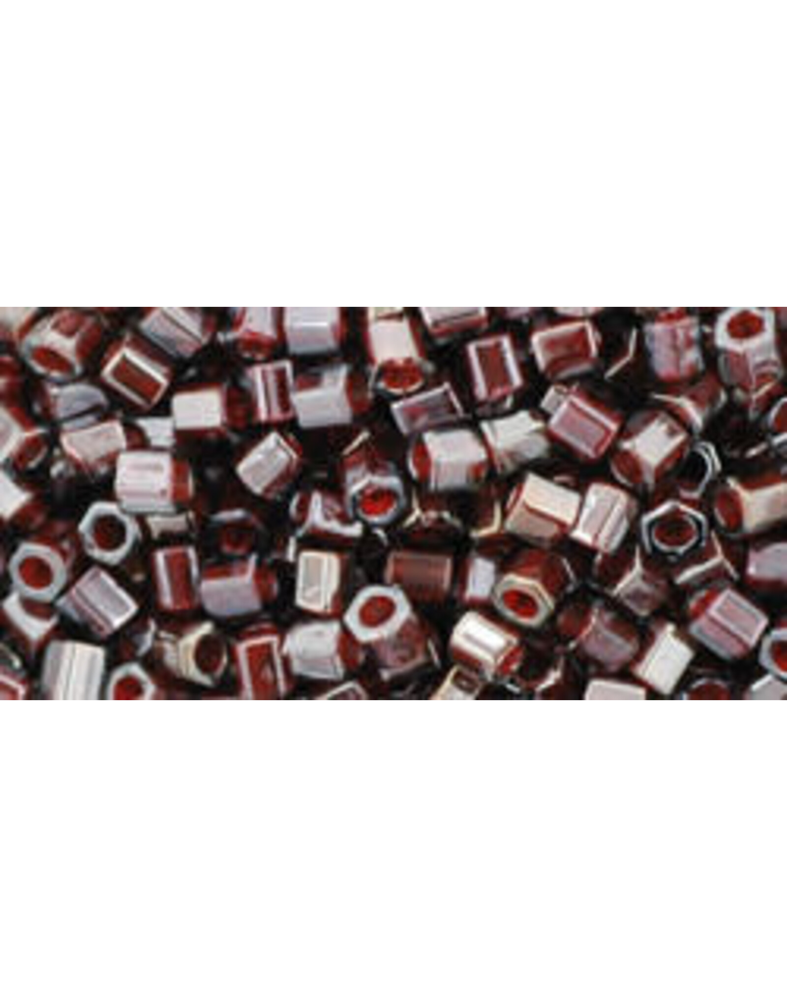 Toho 363  8  Hex 5g Transparent Montana Garnet c/l