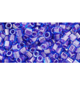 Toho 361  8  Hex 5g  Aqua Blue Purple c/l