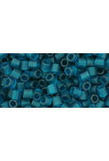 Toho 7bdf  8  Hex 5g Transparent Teal Matte