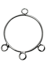Earring Hoop Link 1 to 3  24mm Silver