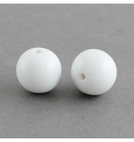 Round  10mm White  x50