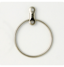 Earring Hoops with Link 20mm Nickel Colour NF x10