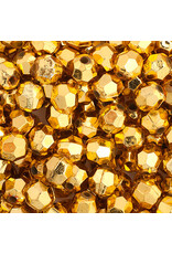 Faceted Round  6mm Gold  x500