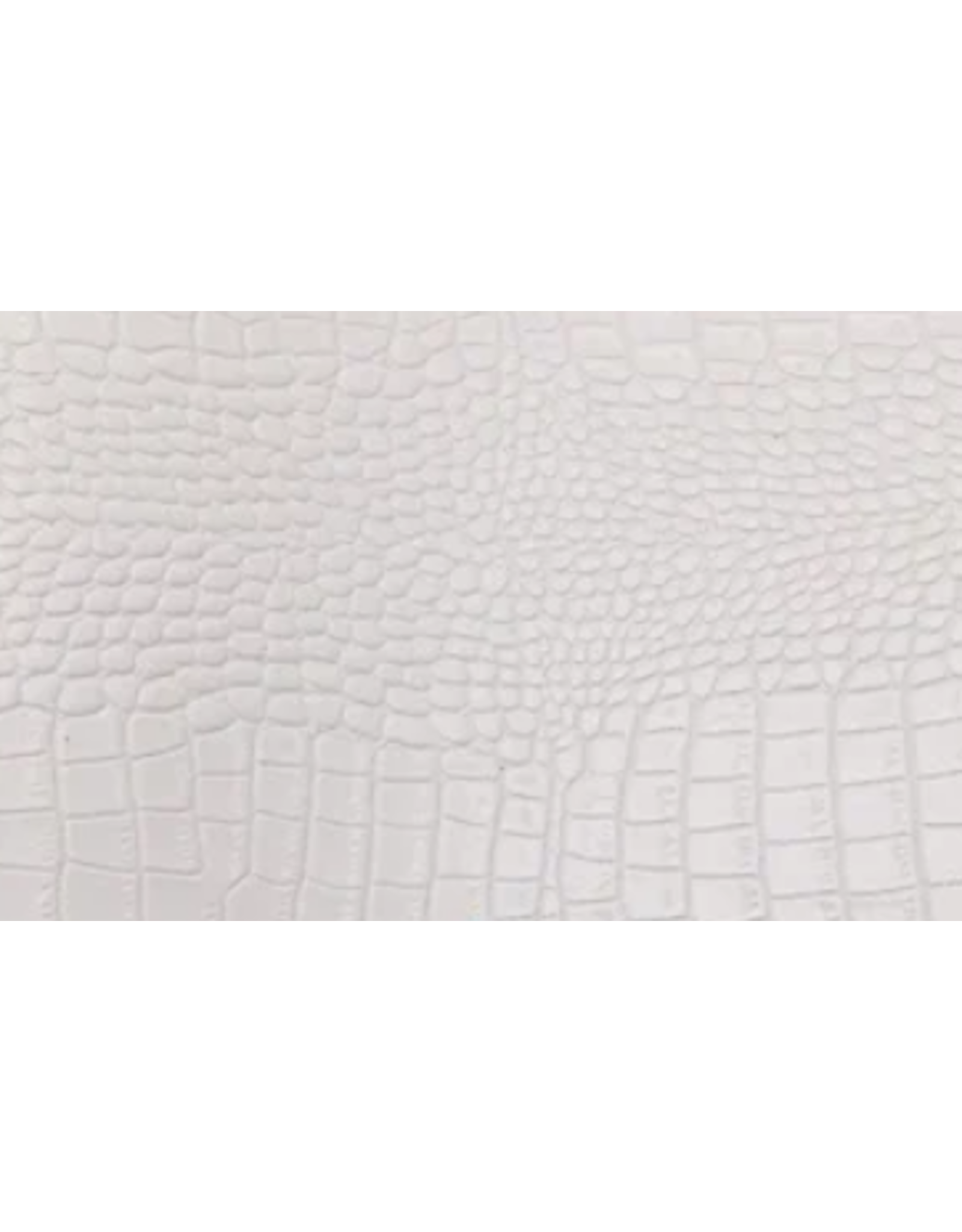 Faux Leather Beading Backing White Crocodile Skin   .8mm thick 8x11"