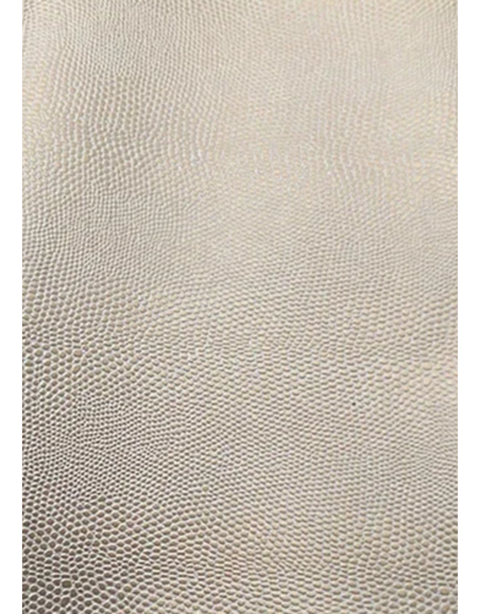 Faux Leather Beading Backing Cream Gold Lizard Skin   .8mm thick 8x11"