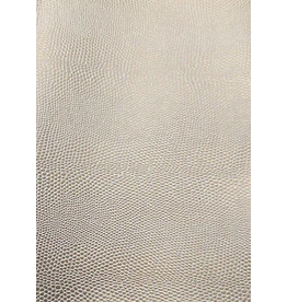 Faux Leather Beading Backing Cream Gold Lizard Skin   .8mm thick 8x11"