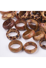 Wood Ring  Patterned x12