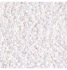 Miyuki db202b 11 Delica 25g  Opaque White Pearl AB