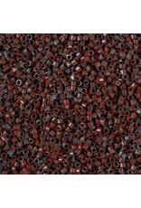 Miyuki db2263B 11 Delica 25g  Opaque Garnet Red Picasso