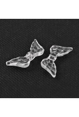 Wing Bead Acrylic Clear  12x29mm